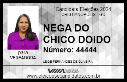 Candidato NEGA DO CHICO DOIDO 2024 - CRISTIANÓPOLIS - Eleições