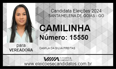 Candidato CAMILINHA 2024 - SANTA HELENA DE GOIÁS - Eleições