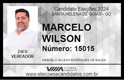 Candidato MARCELO WILSON 2024 - SANTA HELENA DE GOIÁS - Eleições