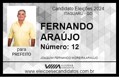 Candidato FERNANDO ARAÚJO 2024 - ITAGUARU - Eleições