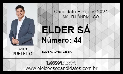 Candidato ELDER SÁ 2024 - MAURILÂNDIA - Eleições