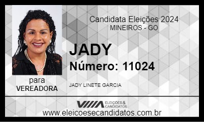 Candidato JADY 2024 - MINEIROS - Eleições