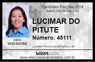 Candidato LUCIMAR DO PITUTE 2024 - SANCLERLÂNDIA - Eleições