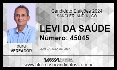 Candidato LEVI DA SAÚDE 2024 - SANCLERLÂNDIA - Eleições