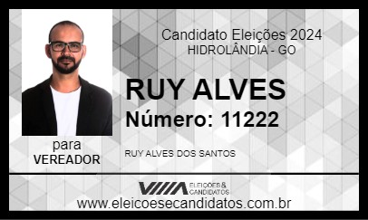 Candidato RUY ALVES 2024 - HIDROLÂNDIA - Eleições