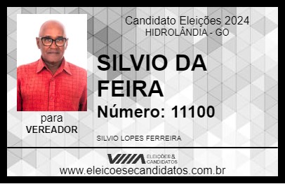 Candidato SILVIO DA FEIRA 2024 - HIDROLÂNDIA - Eleições