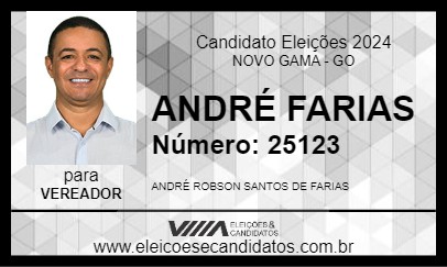 Candidato ANDRÉ FARIAS 2024 - NOVO GAMA - Eleições