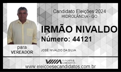 Candidato IRMÃO NIVALDO 2024 - HIDROLÂNDIA - Eleições