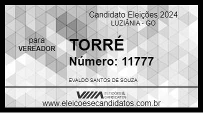 Candidato TORRÉ 2024 - LUZIÂNIA - Eleições