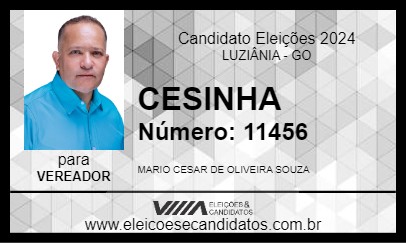 Candidato CESINHA 2024 - LUZIÂNIA - Eleições