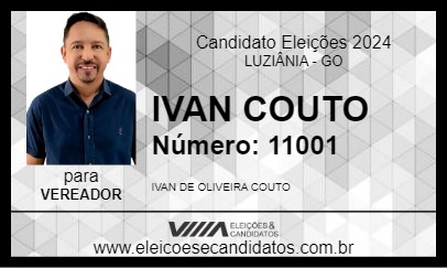 Candidato IVAN COUTO 2024 - LUZIÂNIA - Eleições