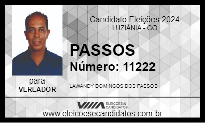 Candidato PASSOS 2024 - LUZIÂNIA - Eleições