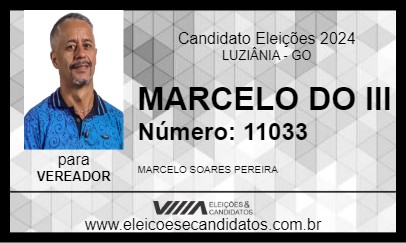 Candidato MARCELO DO III 2024 - LUZIÂNIA - Eleições