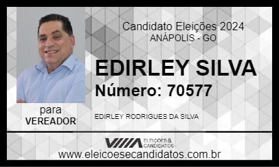 Candidato EDIRLEY SILVA 2024 - ANÁPOLIS - Eleições