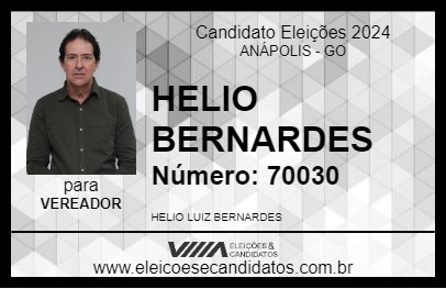 Candidato HELIO BERNARDES 2024 - ANÁPOLIS - Eleições