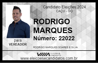 Candidato RODRIGO MARQUES 2024 - CAÇU - Eleições