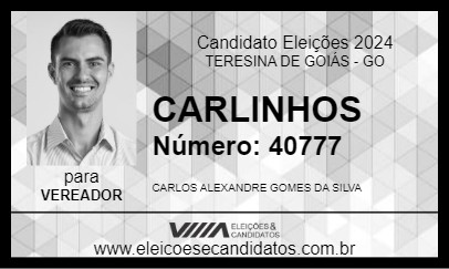 Candidato CARLINHOS 2024 - TERESINA DE GOIÁS - Eleições