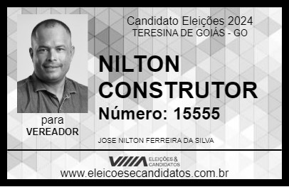 Candidato NILTON CONSTRUTOR 2024 - TERESINA DE GOIÁS - Eleições