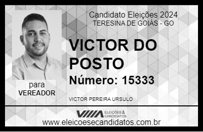 Candidato VICTOR DO POSTO 2024 - TERESINA DE GOIÁS - Eleições