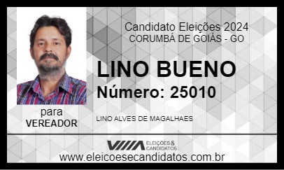 Candidato LINO BUENO 2024 - CORUMBÁ DE GOIÁS - Eleições