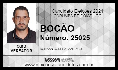 Candidato BOCÃO 2024 - CORUMBÁ DE GOIÁS - Eleições