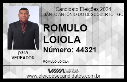 Candidato ROMULO LOIOLA 2024 - SANTO ANTÔNIO DO DESCOBERTO - Eleições