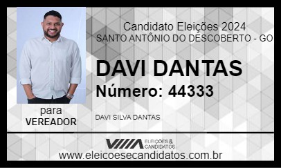 Candidato DAVI DANTAS 2024 - SANTO ANTÔNIO DO DESCOBERTO - Eleições