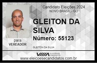 Candidato GLEITON DA SILVA 2024 - NOVO BRASIL - Eleições