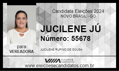 Candidato JUCILENE JÚ 2024 - NOVO BRASIL - Eleições