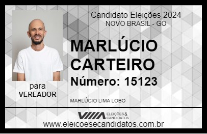 Candidato MARLÚCIO CARTEIRO 2024 - NOVO BRASIL - Eleições