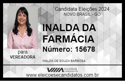 Candidato INALDA DA FARMÁCIA 2024 - NOVO BRASIL - Eleições