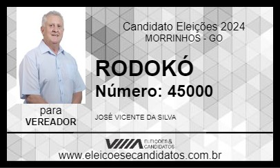 Candidato RODOKÓ 2024 - MORRINHOS - Eleições