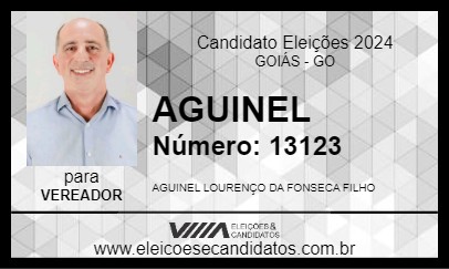 Candidato AGUINEL 2024 - GOIÁS - Eleições