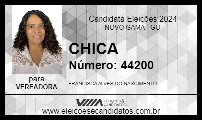 Candidato CHICA 2024 - NOVO GAMA - Eleições