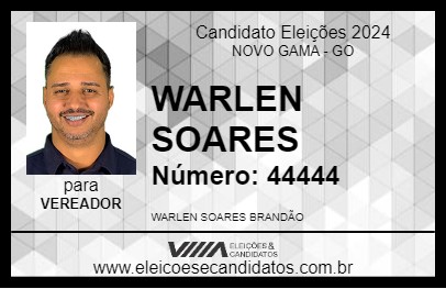 Candidato WARLEN SOARES 2024 - NOVO GAMA - Eleições