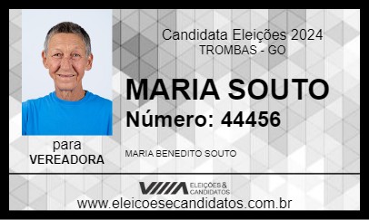 Candidato MARIA SOUTO 2024 - TROMBAS - Eleições