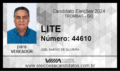 Candidato LITE 2024 - TROMBAS - Eleições