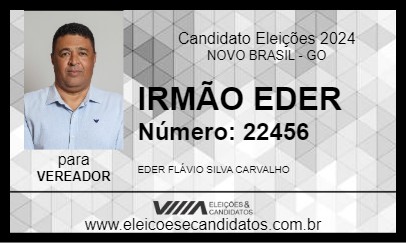 Candidato IRMÃO EDER 2024 - NOVO BRASIL - Eleições