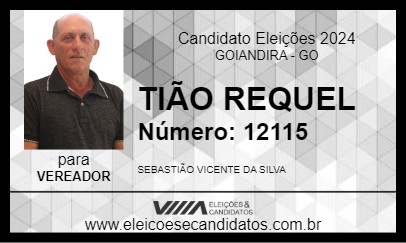 Candidato TIÃO REQUEL 2024 - GOIANDIRA - Eleições