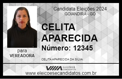 Candidato CELITA APARECIDA 2024 - GOIANDIRA - Eleições