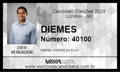 Candidato DIEMES 2024 - LUZIÂNIA - Eleições