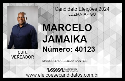 Candidato MARCELO JAMAIKA 2024 - LUZIÂNIA - Eleições