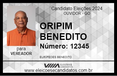 Candidato ORIPIM BENEDITO 2024 - OUVIDOR - Eleições