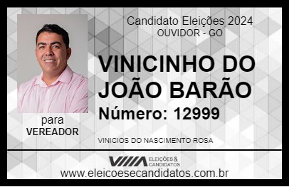 Candidato VINICINHO DO JOÃO BARÃO 2024 - OUVIDOR - Eleições