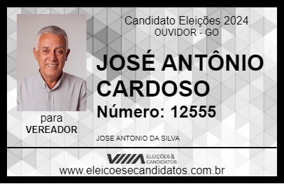 Candidato JOSÉ ANTÔNIO CARDOSO 2024 - OUVIDOR - Eleições