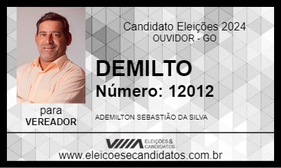 Candidato DEMILTO 2024 - OUVIDOR - Eleições