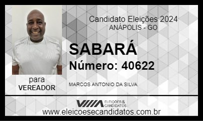 Candidato SABARÁ 2024 - ANÁPOLIS - Eleições