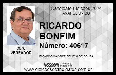 Candidato RICARDO BONFIM 2024 - ANÁPOLIS - Eleições