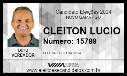 Candidato CLEITON LUCIO 2024 - NOVO GAMA - Eleições