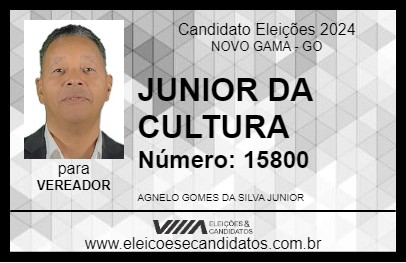 Candidato JUNIOR DA CULTURA 2024 - NOVO GAMA - Eleições